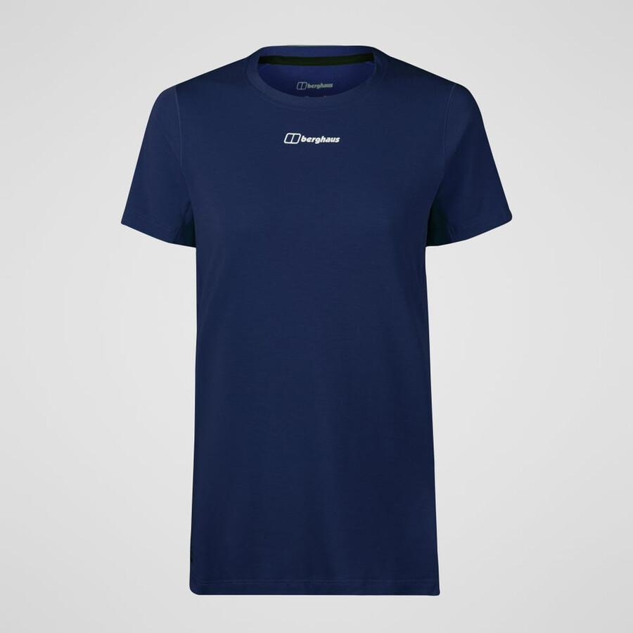 donna berghaus delta manica corta tee tech - blu berghaus