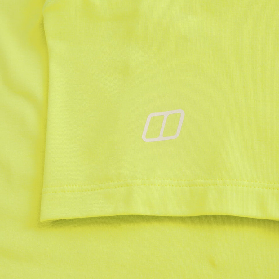 donna delta manica corta tee tech - giallo berghaus