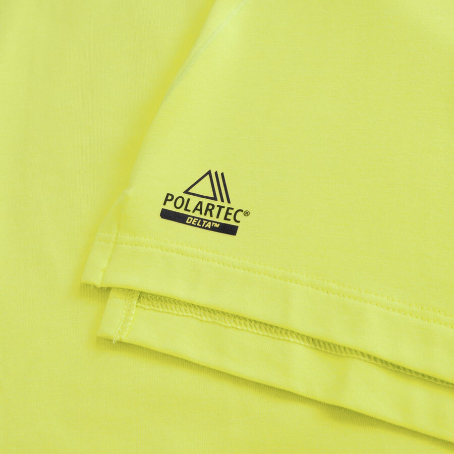 donna delta manica corta tee tech - giallo berghaus
