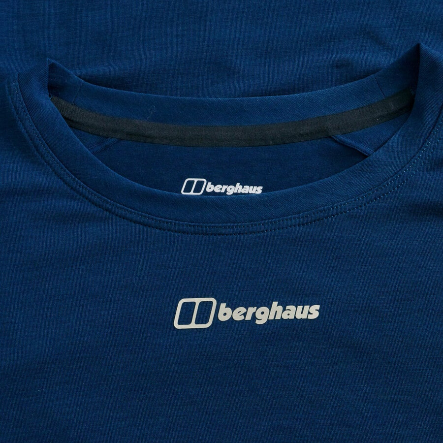 donna delta manica lunga tech tee - blu berghaus