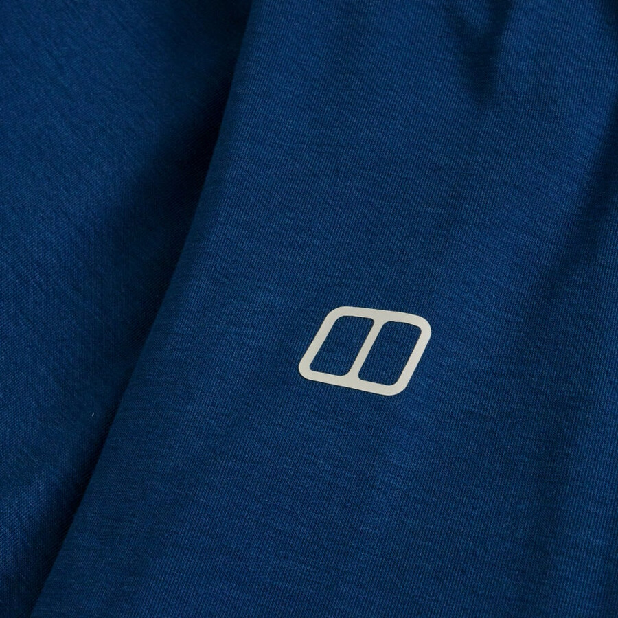 donna delta manica lunga tech tee - blu berghaus