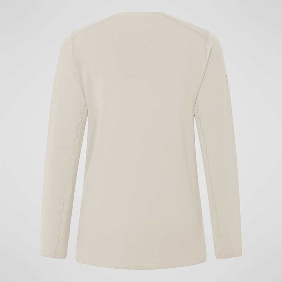 donna delta manica lunga tech tee grigio berghaus