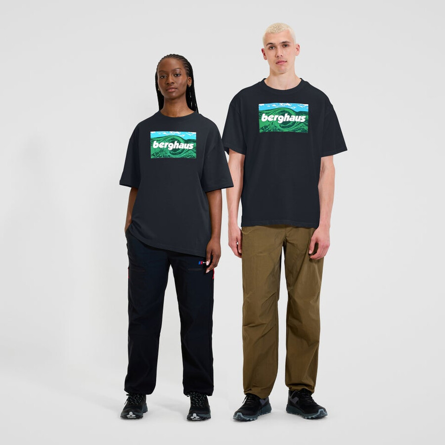 unisex twisted cieli tee - black berghaus