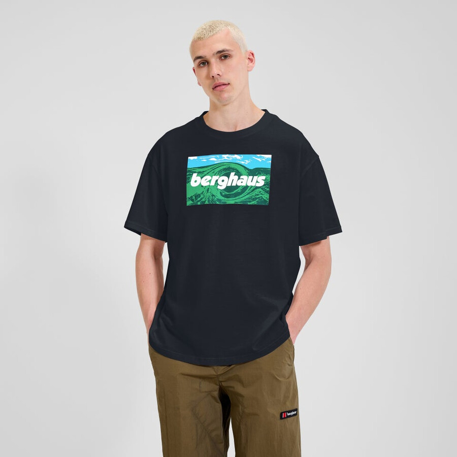 unisex twisted cieli tee - black berghaus