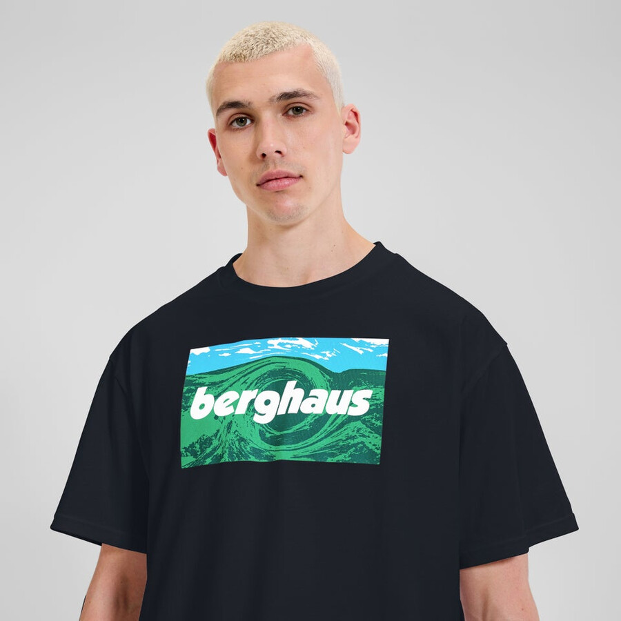 unisex twisted cieli tee - black berghaus