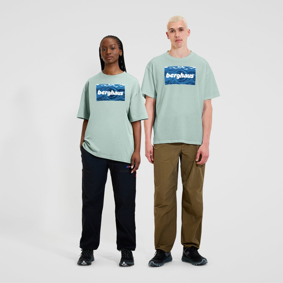 unisex twisted cieli tee - verde berghaus