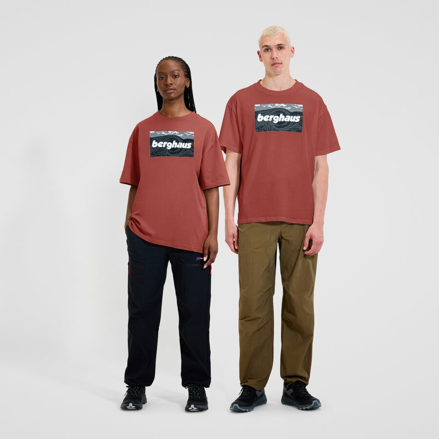 unisex twisted cieli tee - arancio berghaus
