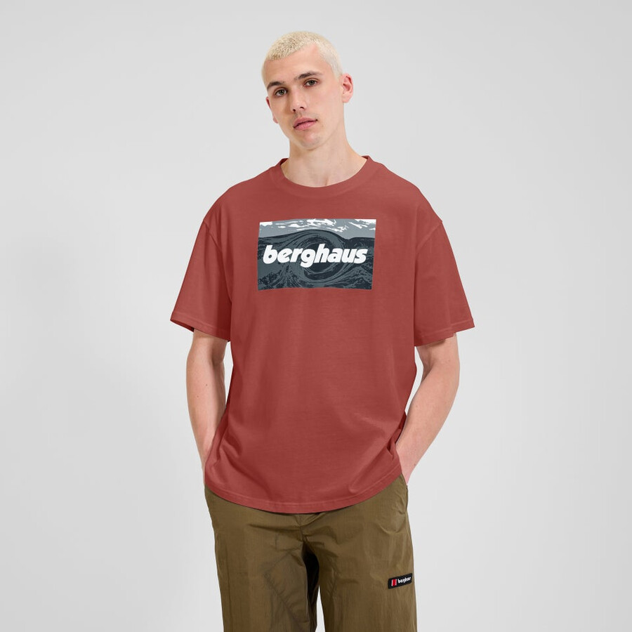 unisex twisted cieli tee - arancio berghaus