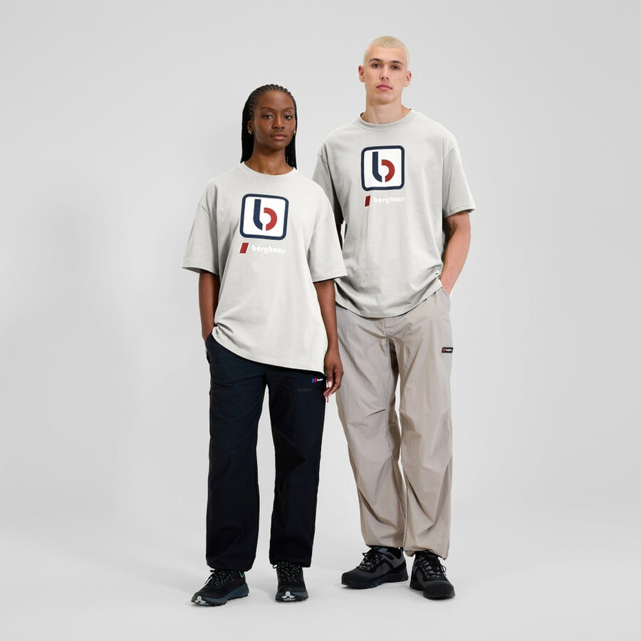 unisex b tee grigio berghaus
