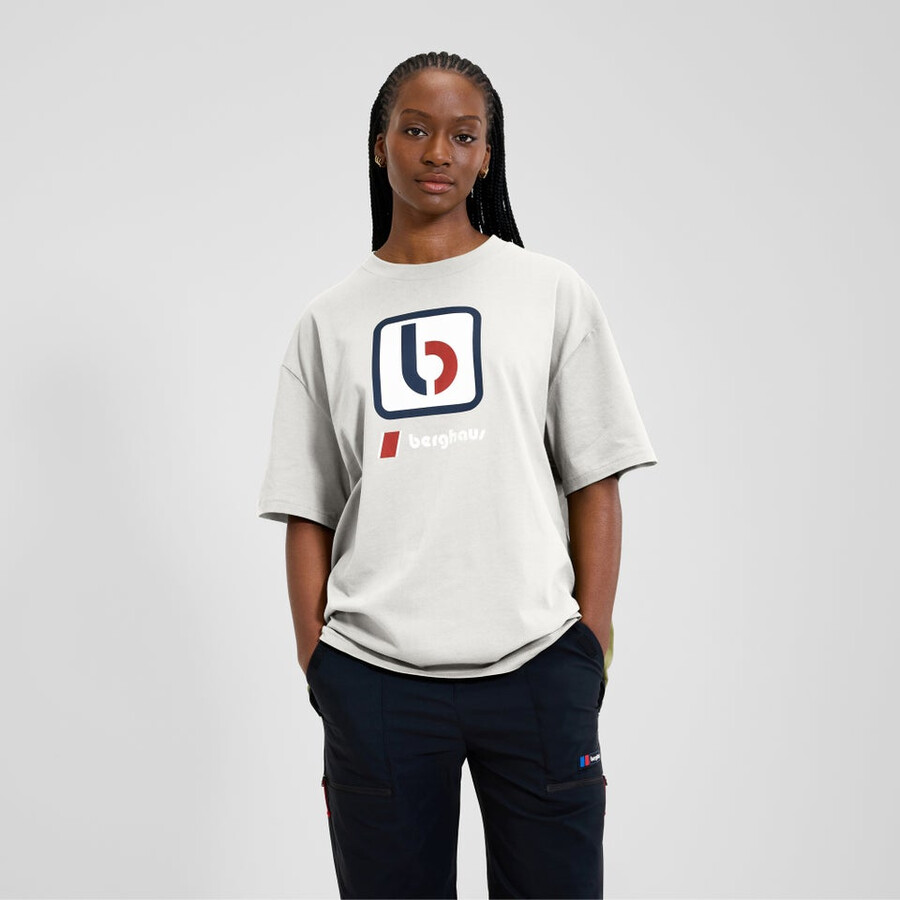 unisex b tee grigio berghaus