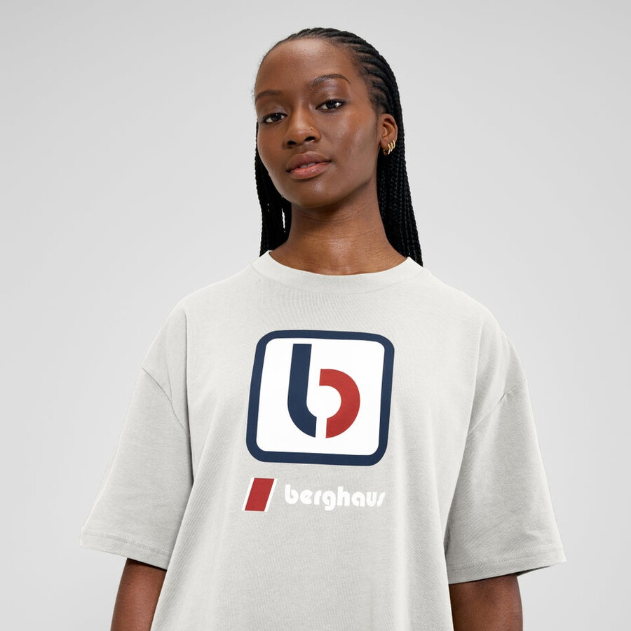 unisex b tee grigio berghaus