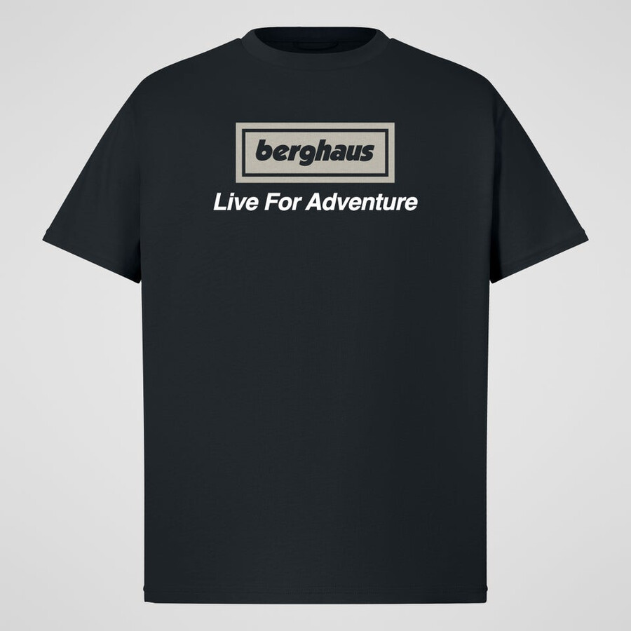 unisex tour di avventura tee - black berghaus