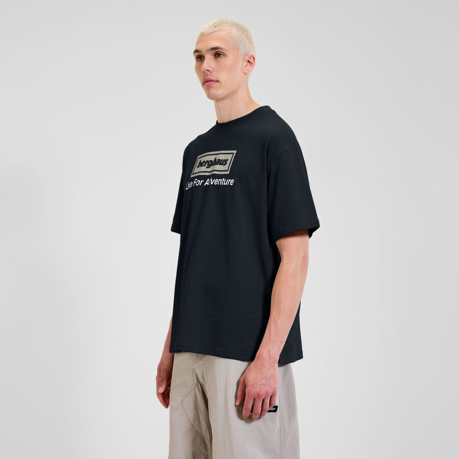 unisex tour di avventura tee - black berghaus