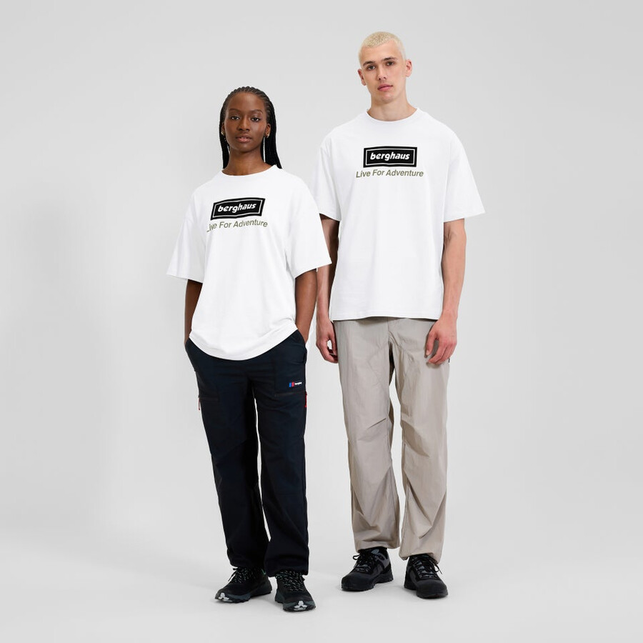 unisex tour di avventura tee - bianco berghaus