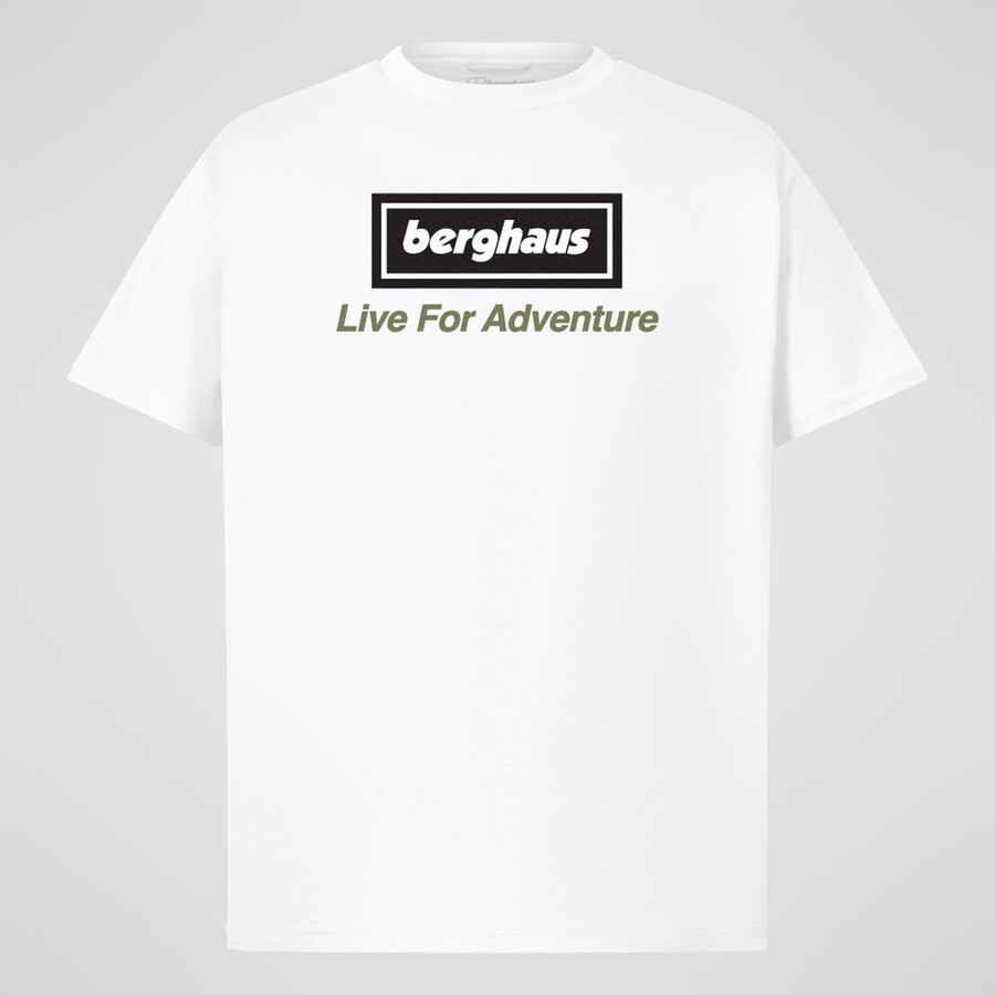 unisex tour di avventura tee - bianco berghaus