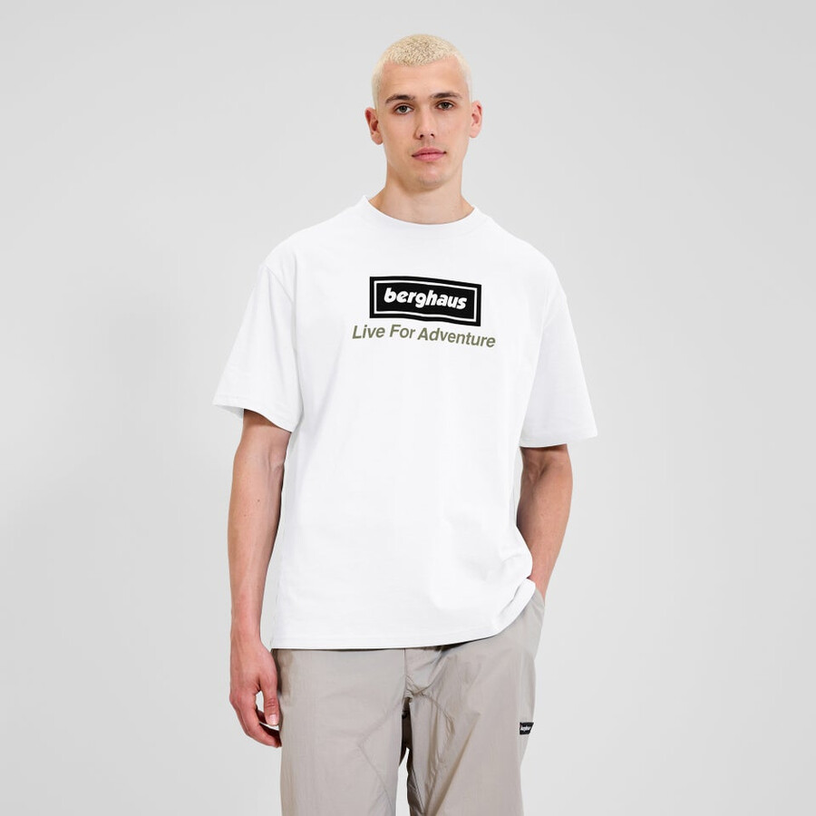 unisex tour di avventura tee - bianco berghaus