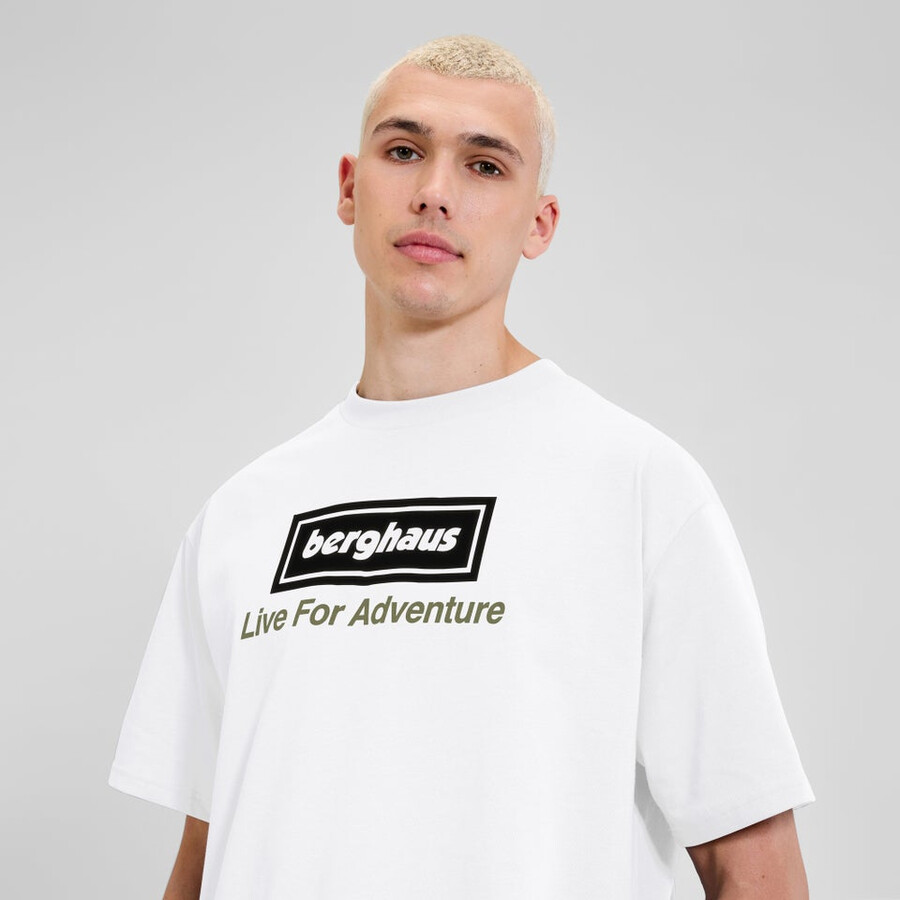 unisex tour di avventura tee - bianco berghaus