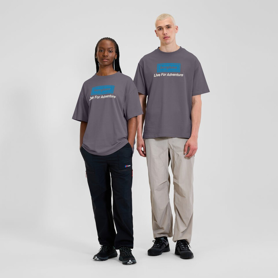 unisex tour di avventura tee - viola berghaus