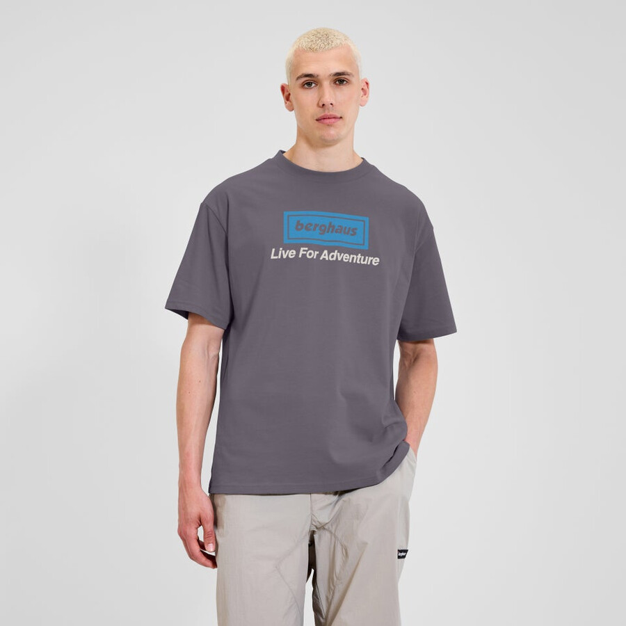 unisex tour di avventura tee - viola berghaus