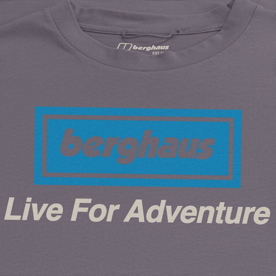 unisex tour di avventura tee - viola berghaus
