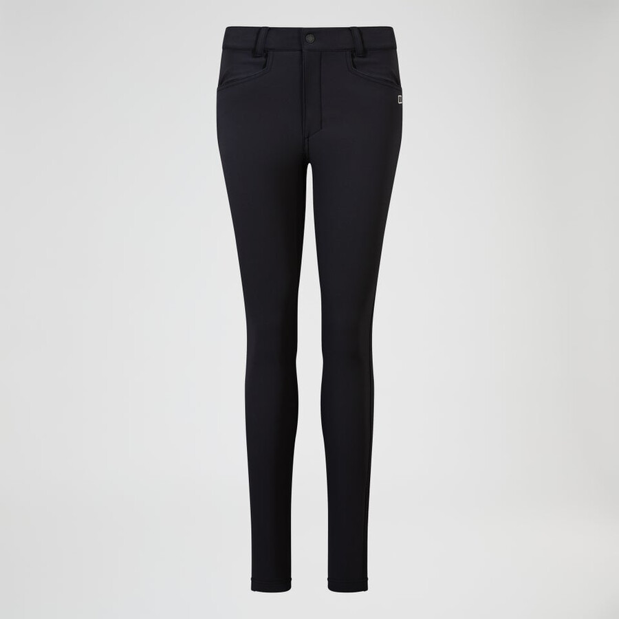 donne di tutti i giorni skinny stretch pant - black berghaus