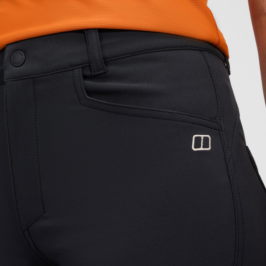 donne di tutti i giorni skinny stretch pant - black berghaus