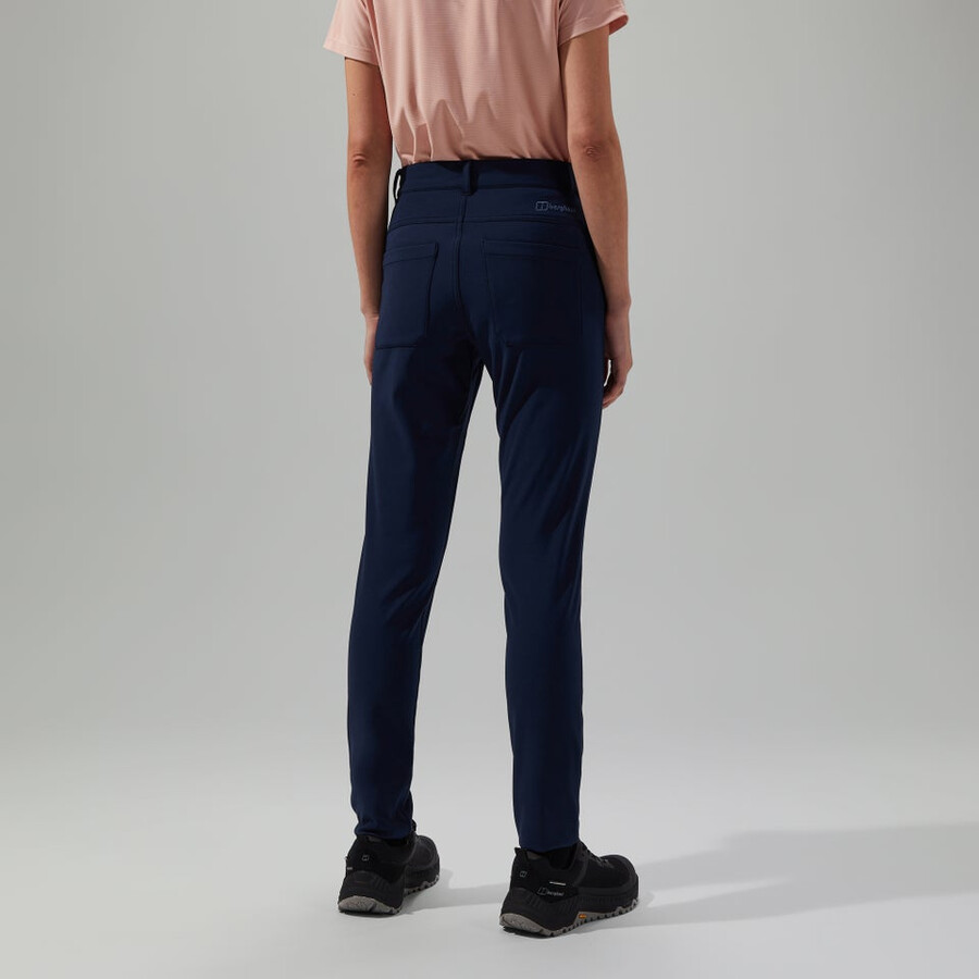 donne di tutti i giorni skinny pantalone stretch blu berghaus