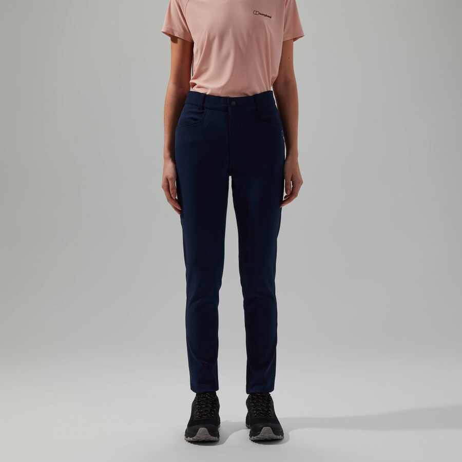 donne di tutti i giorni skinny pantalone stretch blu berghaus