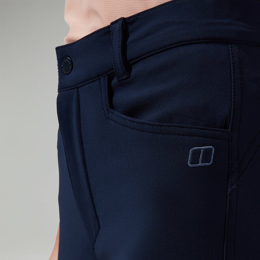 donne di tutti i giorni skinny pantalone stretch blu berghaus