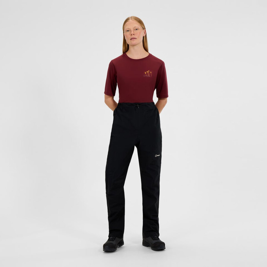 donne hillwalker gore-tex-pant - black berghaus