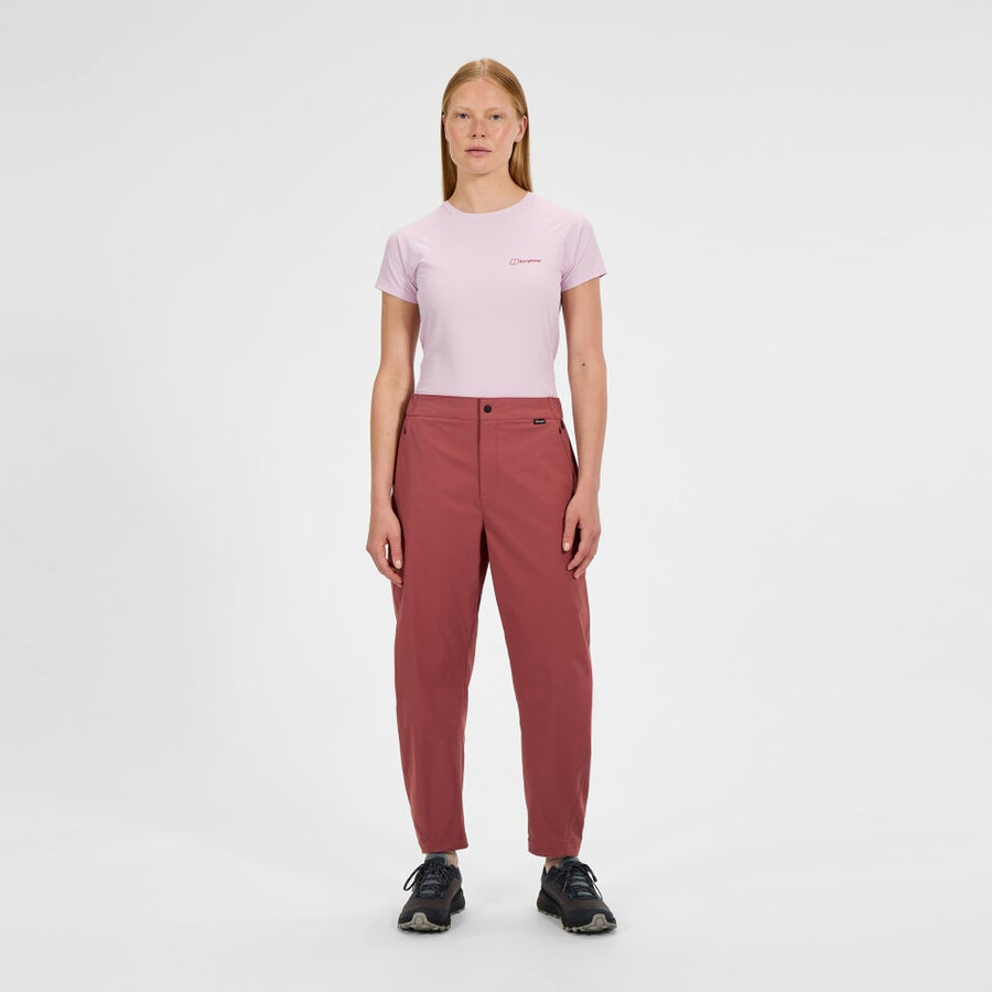 donne burwell - pantalone rosso berghaus