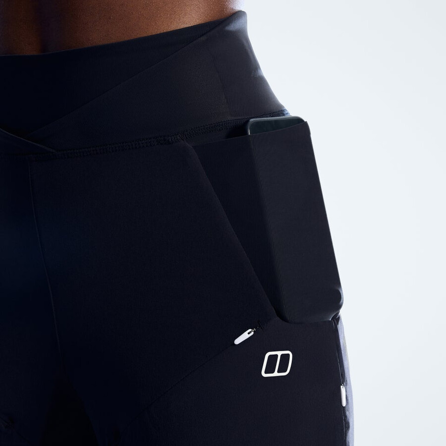 donne farren pantaloni - jet nero berghaus