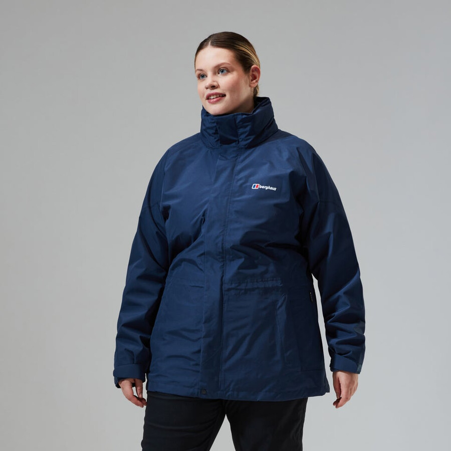 donne glissade gore-tex interattiva giacca - blu scuro berghaus