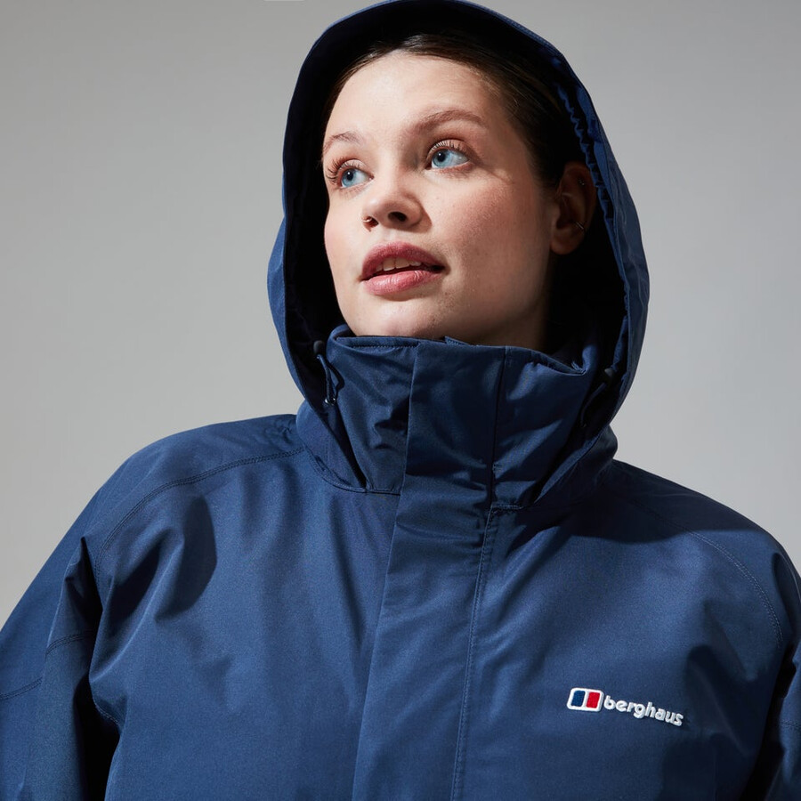 donne glissade gore-tex interattiva giacca - blu scuro berghaus