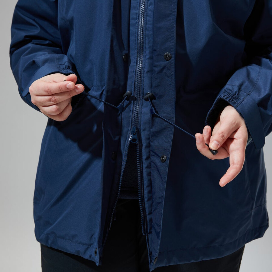 donne glissade gore-tex interattiva giacca - blu scuro berghaus