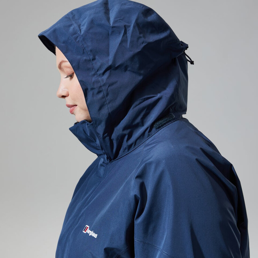 donne glissade gore-tex interattiva giacca - blu scuro berghaus