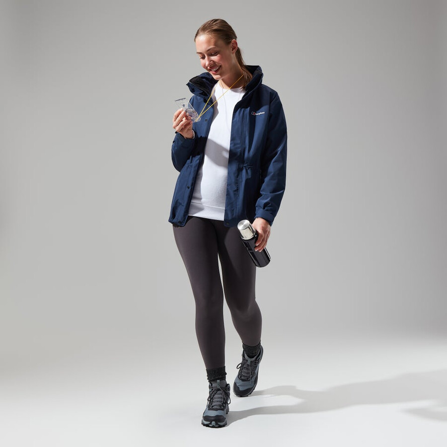 donne glissade gore-tex interattiva giacca - blu scuro berghaus