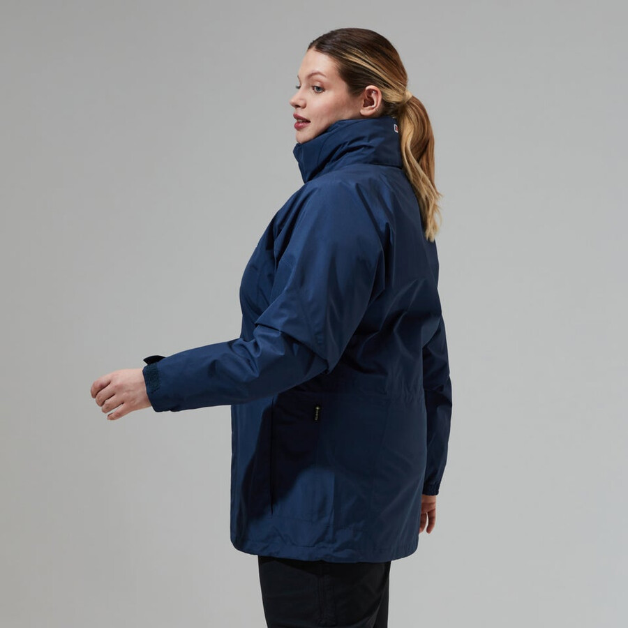 donne glissade gore-tex interattiva giacca - blu scuro berghaus