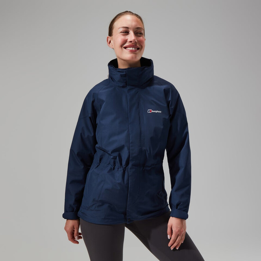 donne glissade gore-tex interattiva giacca - blu scuro berghaus