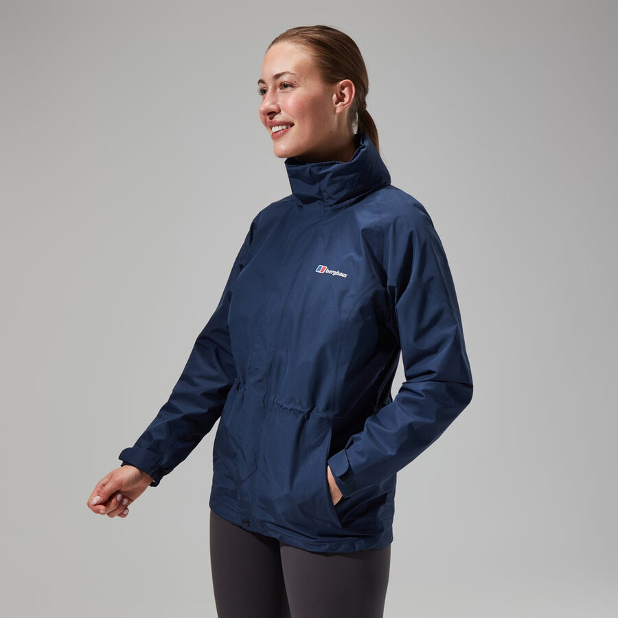 donne glissade gore-tex interattiva giacca - blu scuro berghaus