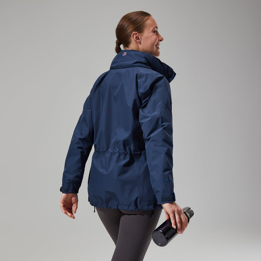 donne glissade gore-tex interattiva giacca - blu scuro berghaus