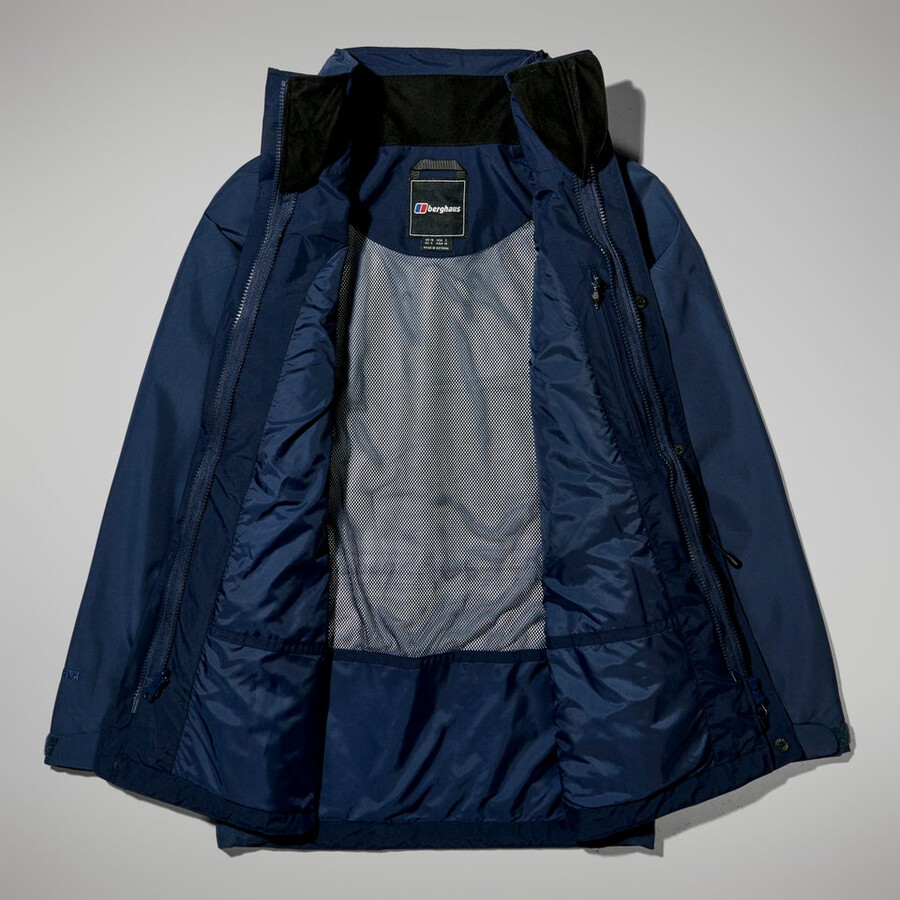 donne glissade gore-tex interattiva giacca - blu scuro berghaus