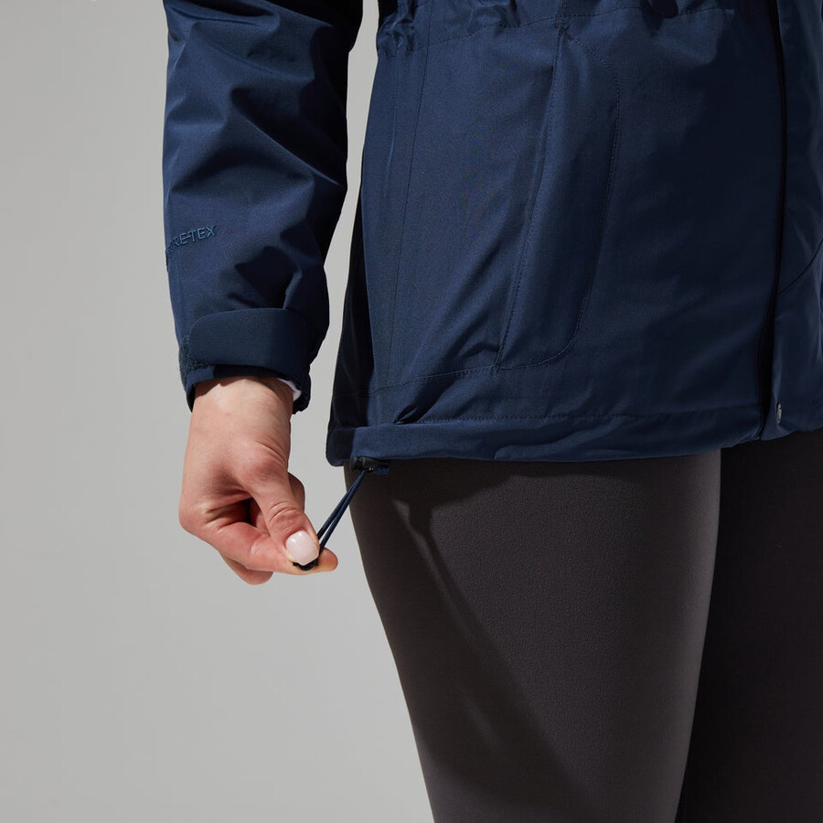 donne glissade gore-tex interattiva giacca - blu scuro berghaus