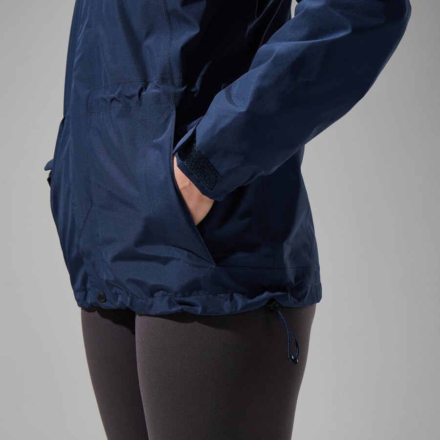 donne glissade gore-tex interattiva giacca - blu scuro berghaus