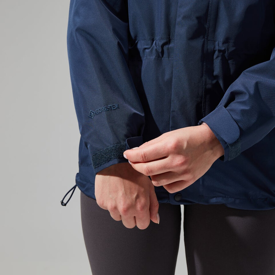 donne glissade gore-tex interattiva giacca - blu scuro berghaus