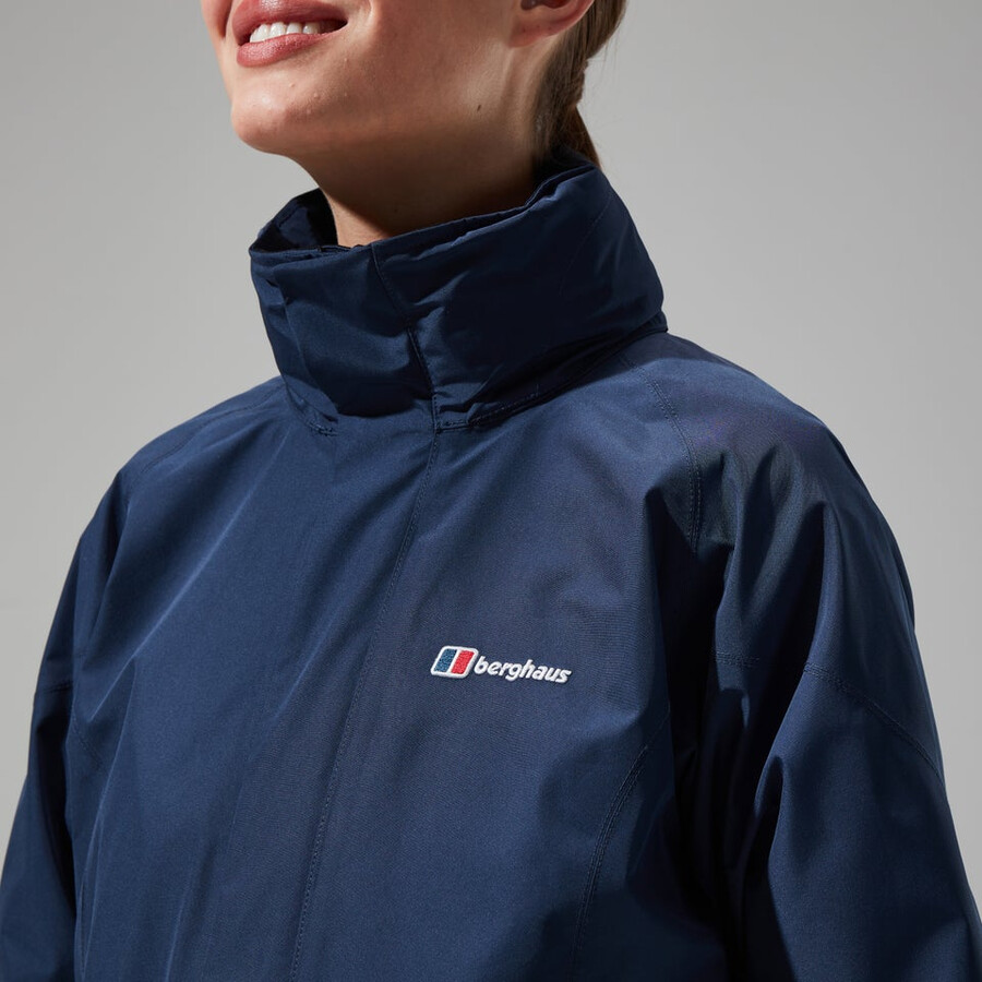 donne glissade gore-tex interattiva giacca - blu scuro berghaus