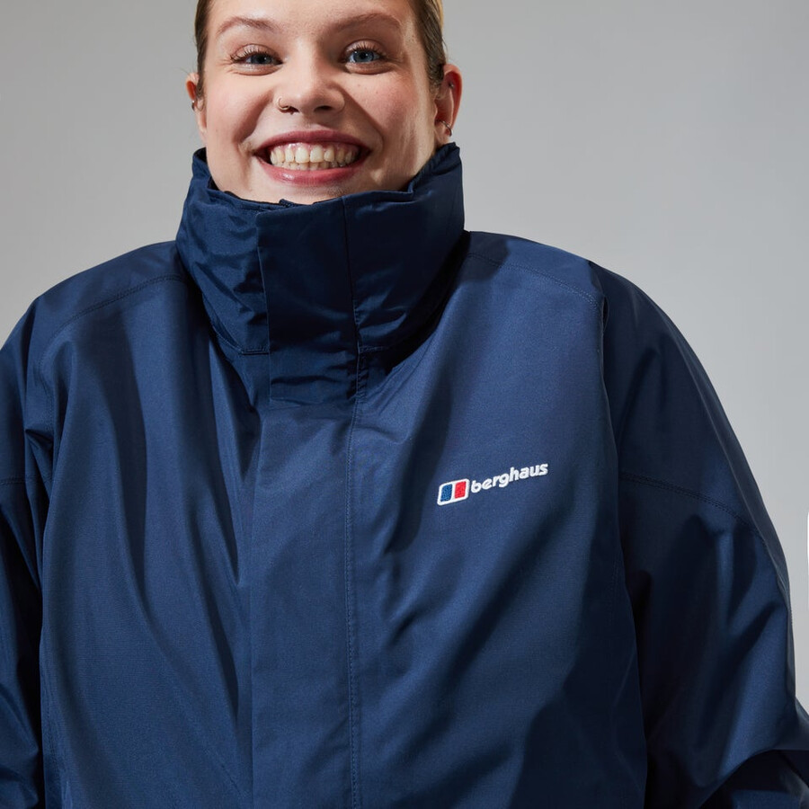 donne glissade gore-tex interattiva giacca - blu scuro berghaus