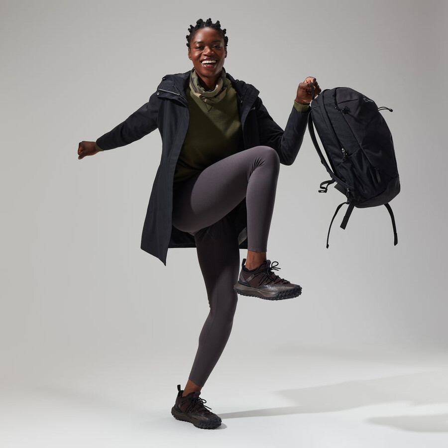 donne omeara giacca lunga - nero berghaus