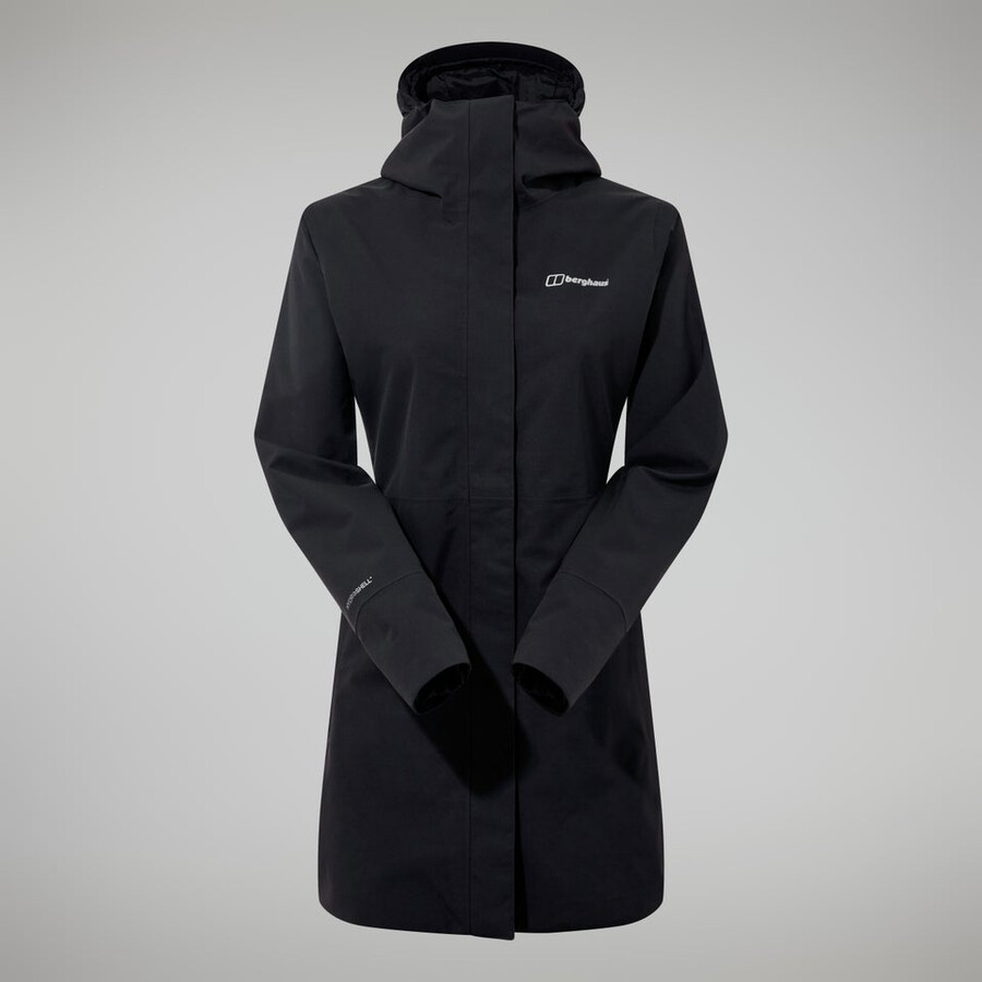 donne omeara giacca lunga - nero berghaus