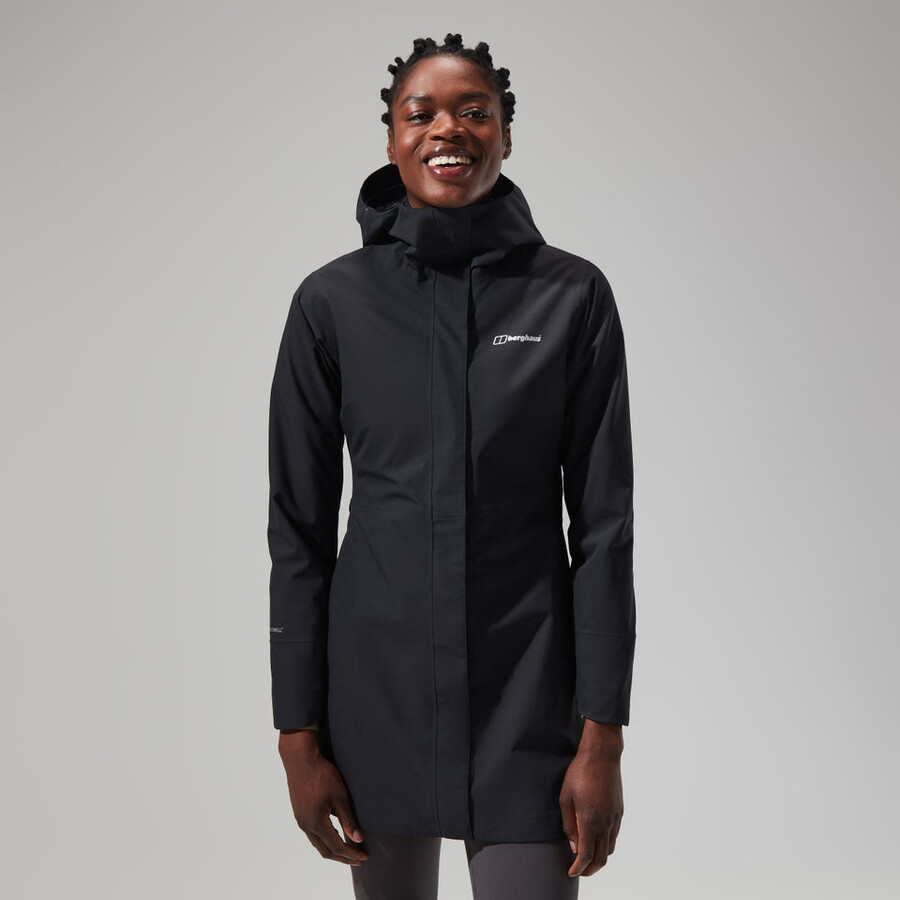 donne omeara giacca lunga - nero berghaus